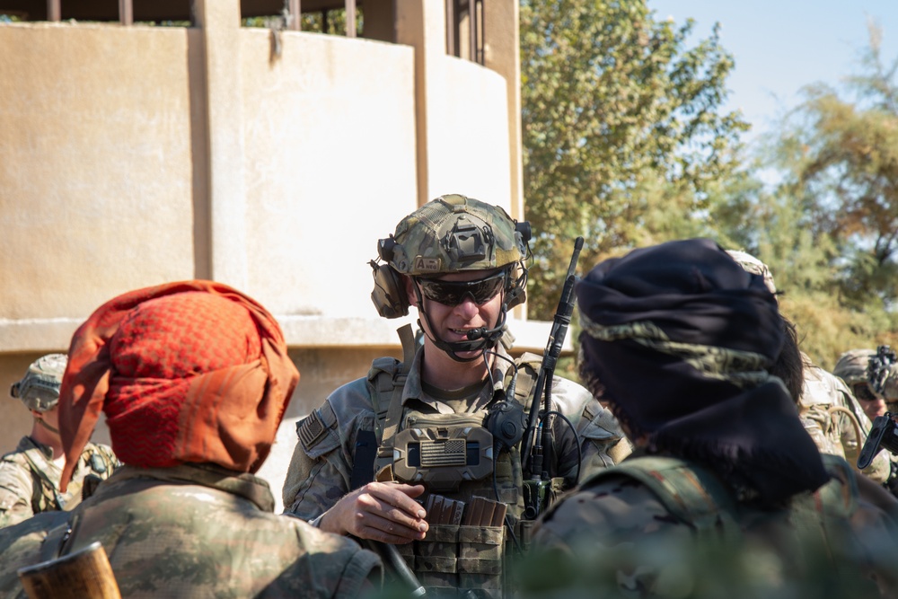 Coalition Forces training alongside Partner Forces