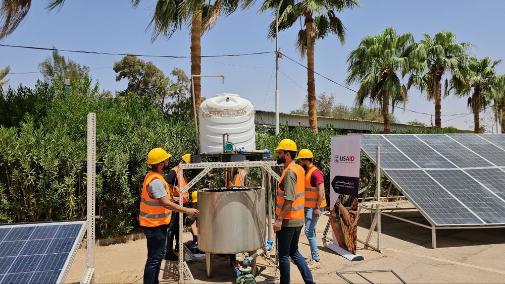 SAID’ trained Nawat Attaqniyah staff in Sebha, Libya on solar panel installation to meet growing demand for renewable energy.