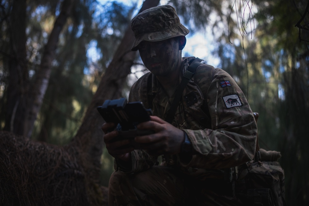 3SCOTS sets up ambush points and create escape routes during JPMRC 25-01