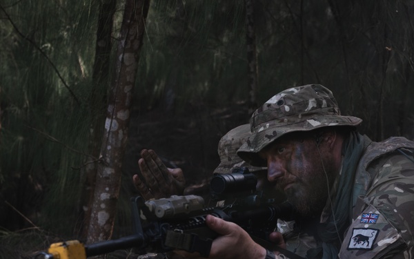 3SCOTS sets up ambush points and create escape routes during JPMRC 25-01