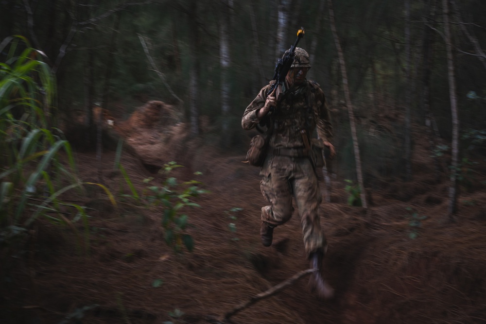 3SCOTS sets up ambush points and create escape routes during JPMRC 25-01