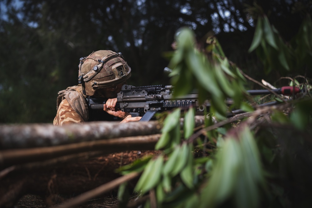 3SCOTS sets up ambush points and create escape routes during JPMRC 25-01