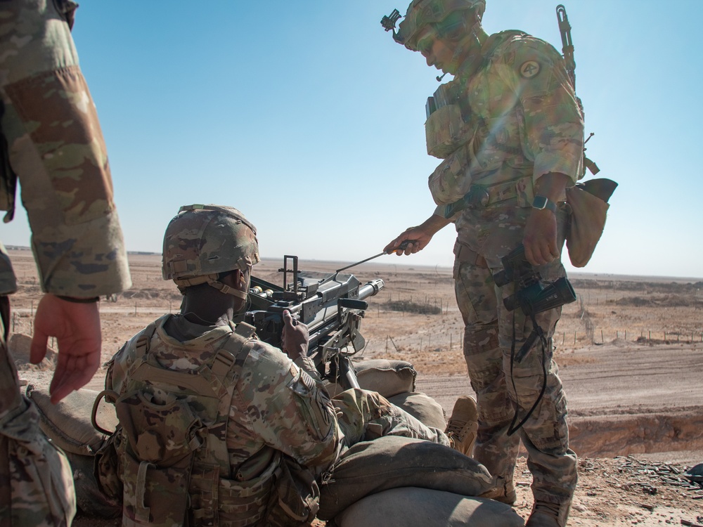 Coalition Forces Conduct Base Defense Live-Fire Exercise