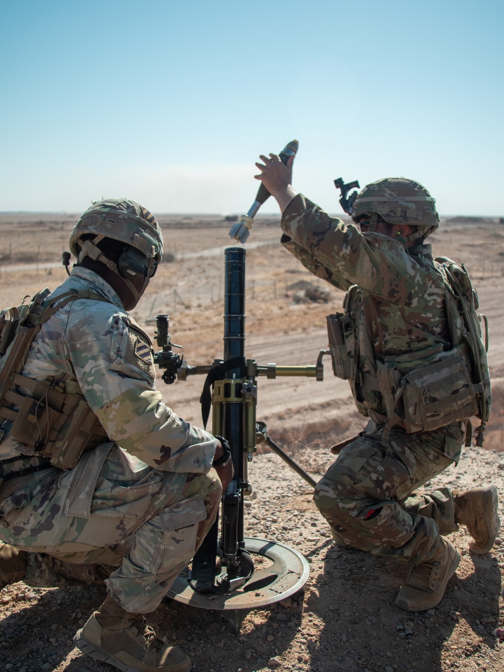 Coalition Forces Conduct Base Defense Live-Fire Exercise