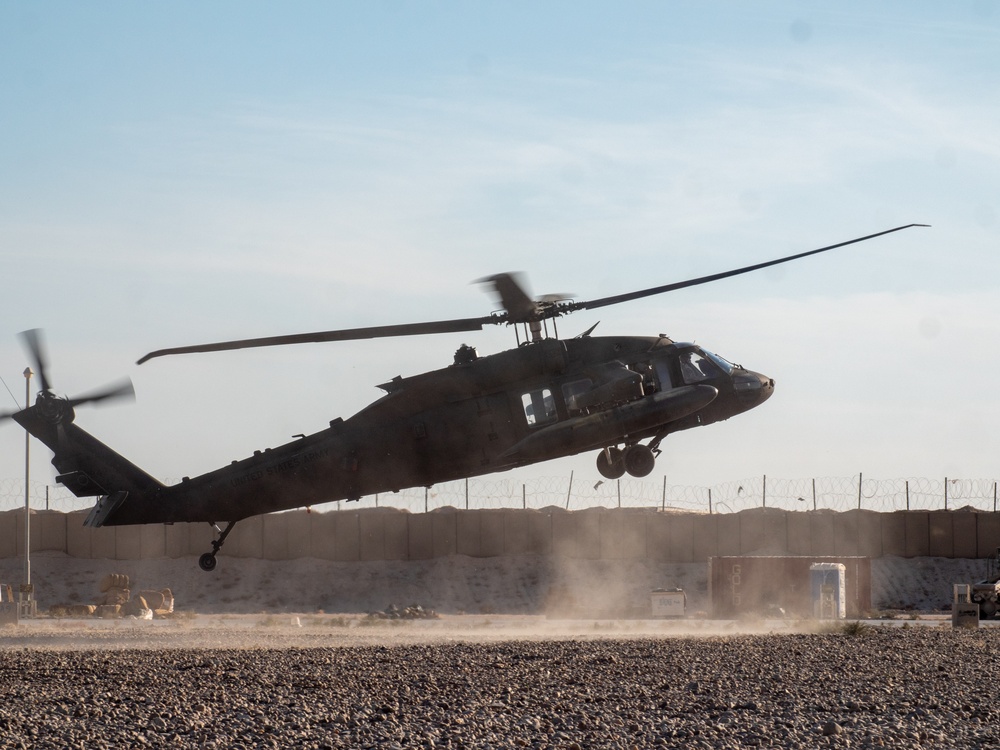 Coalition Forces Conduct Base Defense Live-Fire Exercise