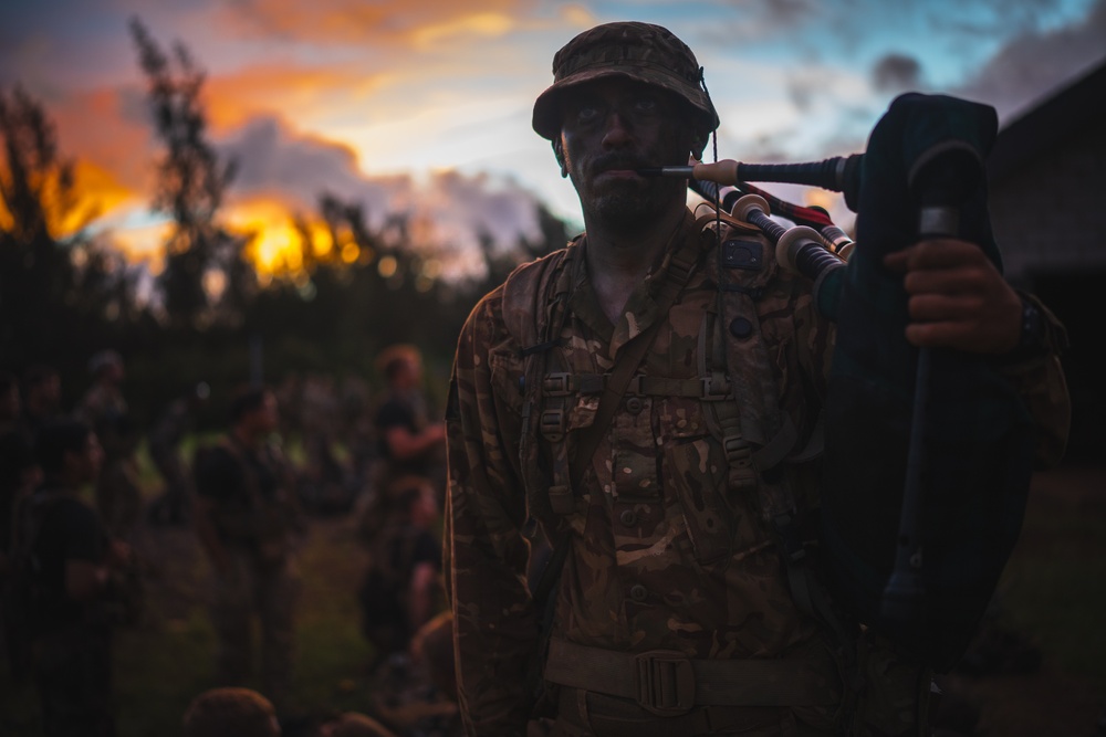 3SCOTS conduct unit movement after an assault during JPMRC 25-01