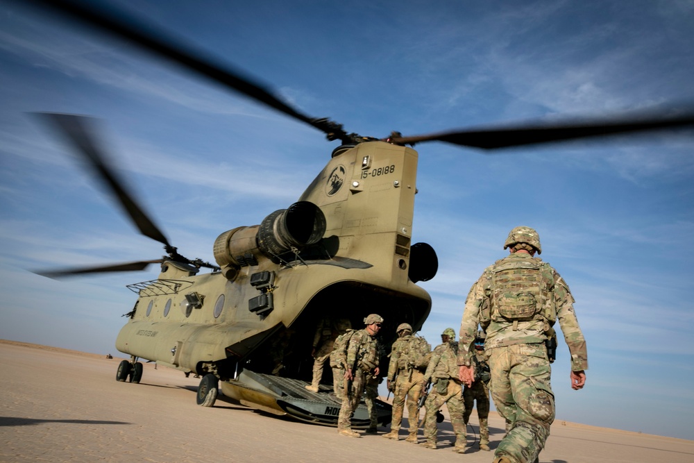 Coalition forces conduct a live-fire exercise with partners