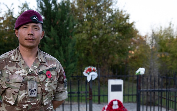 British KFOR Soldiers Hold a Memorial Service in Honor of First British Forces Lost in Kosovo Conflict