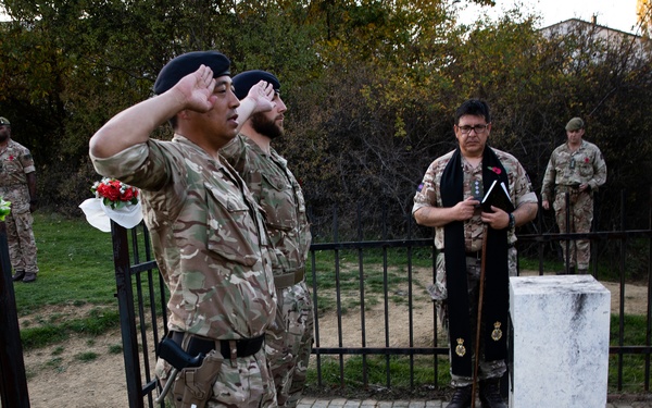 British KFOR Soldiers Hold a Memorial Service in Honor of First British Forces Lost in Kosovo Conflict