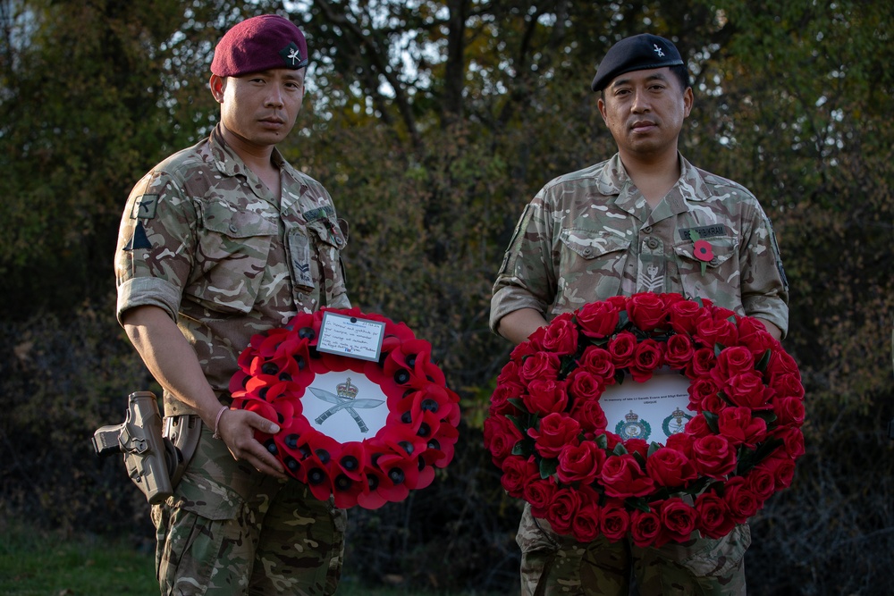 British KFOR Soldiers Hold a Memorial Service in Honor of First British Forces Lost in Kosovo Conflict