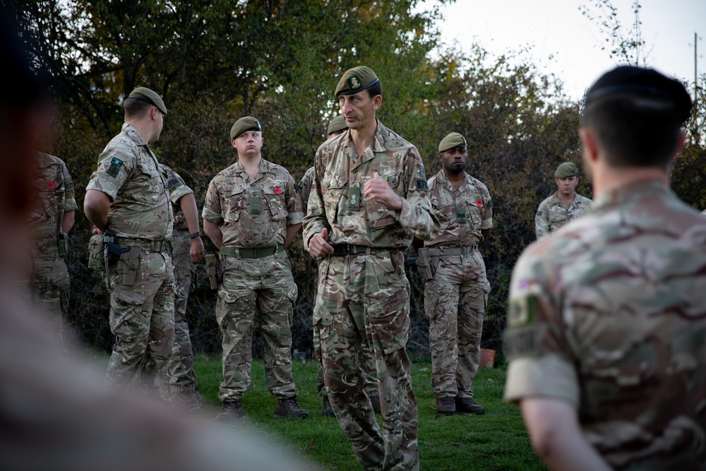 British KFOR Soldiers Hold a Memorial Service in Honor of First British Forces Lost in Kosovo Conflict