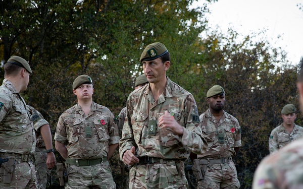 British KFOR Soldiers Hold a Memorial Service in Honor of First British Forces Lost in Kosovo Conflict
