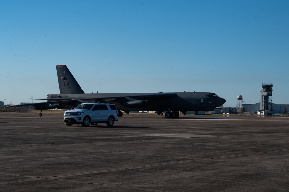 Barksdale lands at Chennault during exercise Global Thunder 25