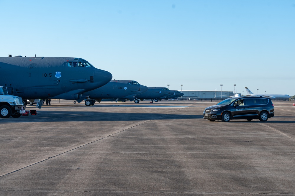 Barksdale lands at Chennault during exercise Global Thunder 25