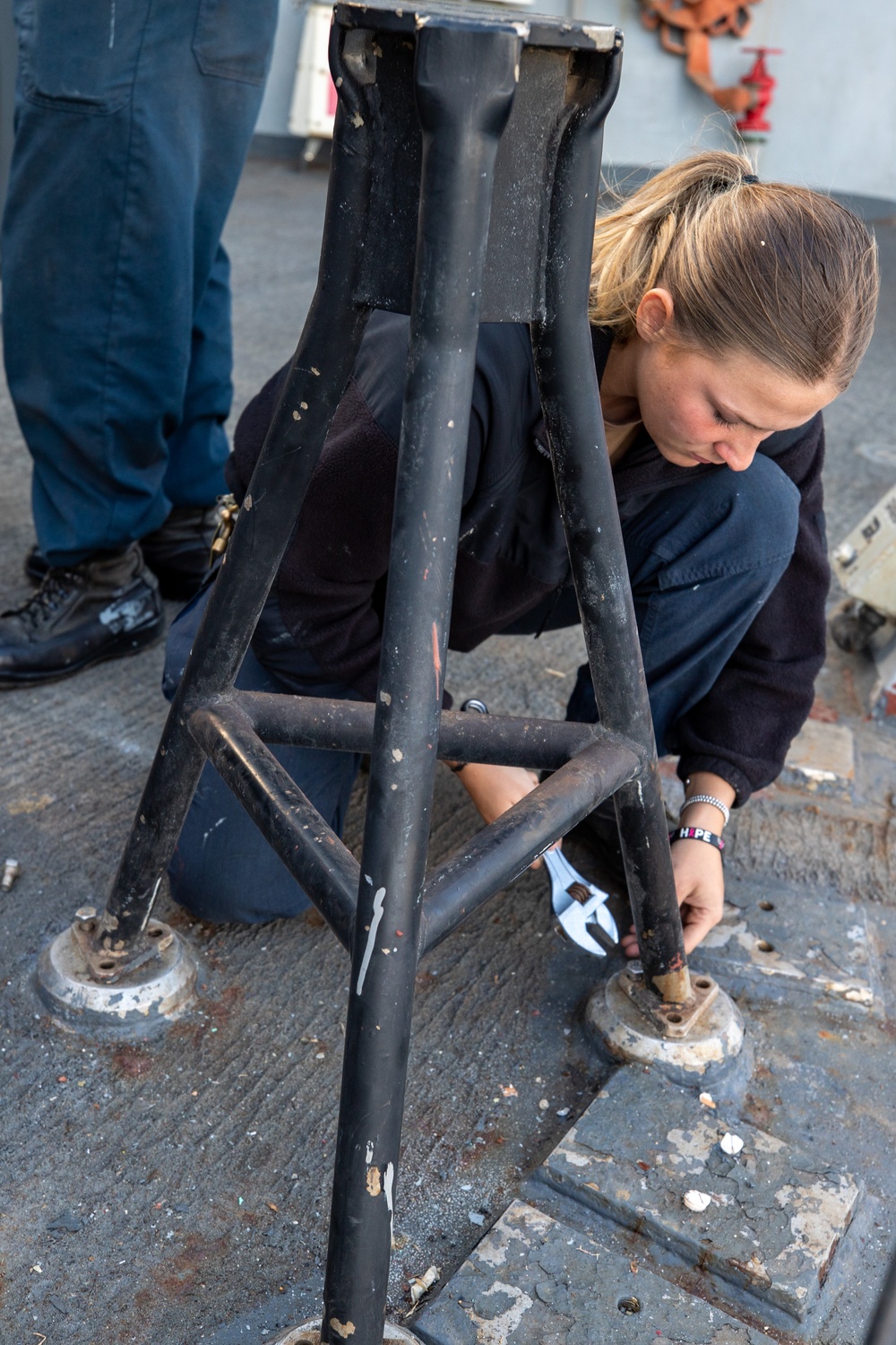 Routine Maintenance aboard the USS Cole