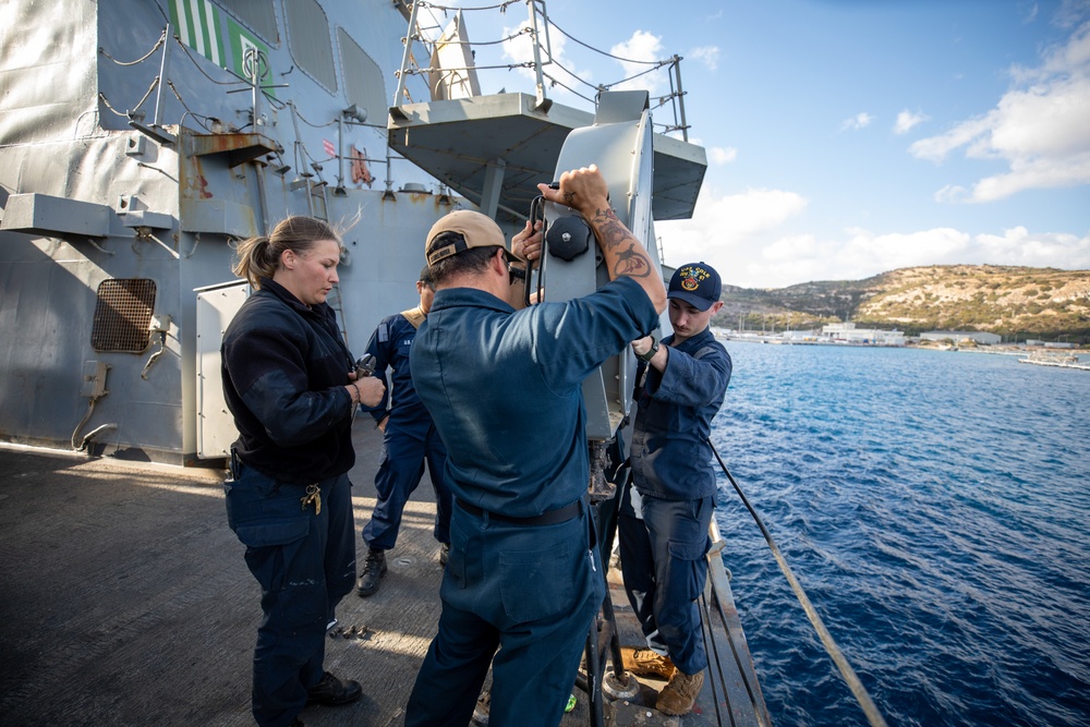 Routine Maintenance aboard the USS Cole