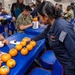 USS Essex Decorates Pumpkins at a MWR Event