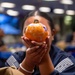 USS Essex Decorates Pumpkins at a MWR Event