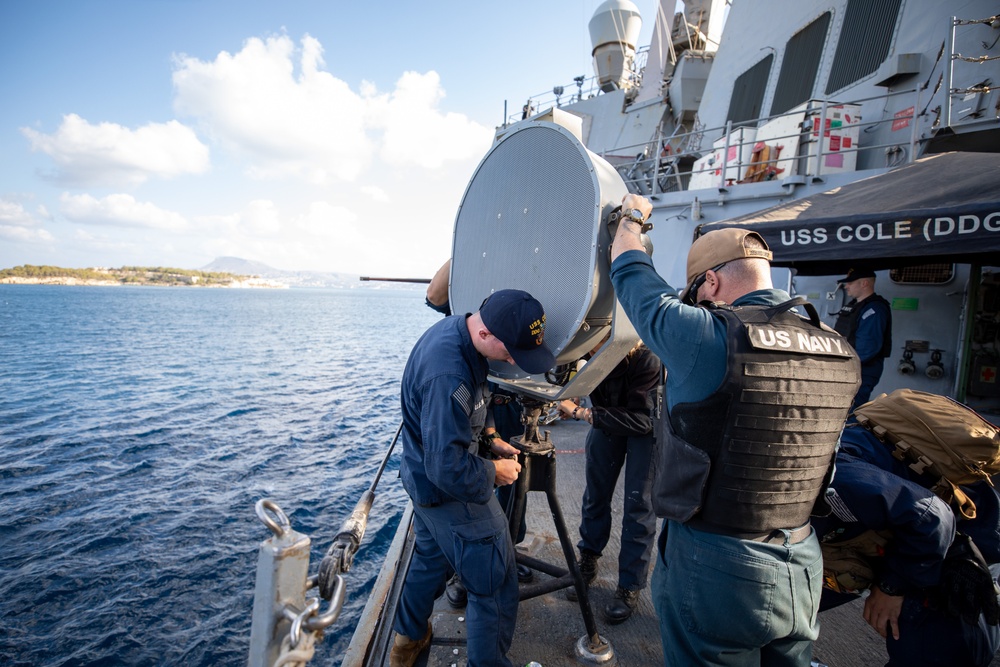 Routine Maintenance aboard the USS Cole