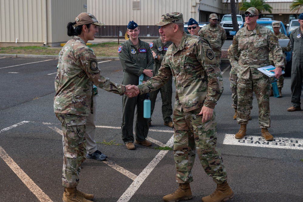 Eleventh Air Force Command Team recongizes 15th Wing top performers