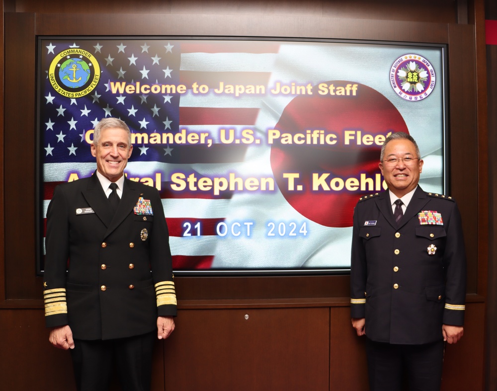 Adm. Steve Koehler, commander, U.S. Pacific Fleet, visits Japan