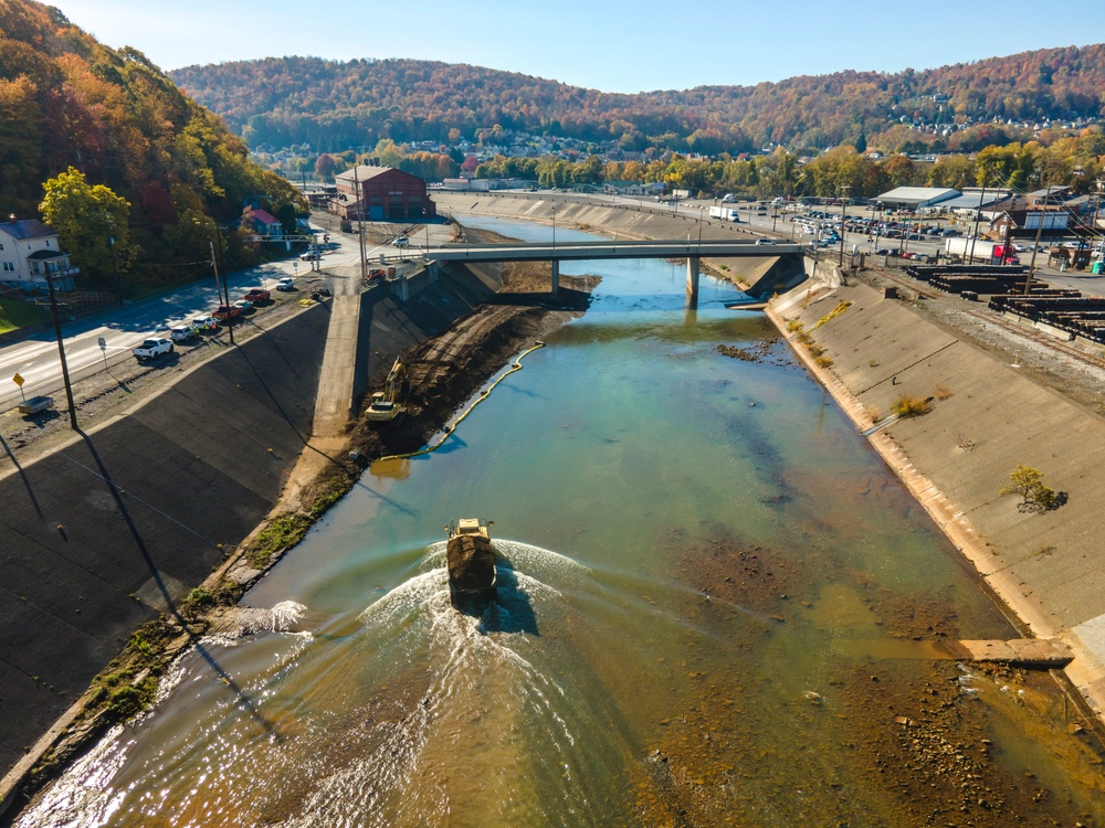 Scoop and restore: Army Corps removes sediment from river channels designed to safeguard Johnstown from catastrophic floods