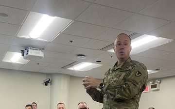 Brig. Gen Ronnie Anderson Jr., JMC’s commander, recognized Dr. Tschopp for sharing his AI and ML knowledge to the RIA and JMC workforce.