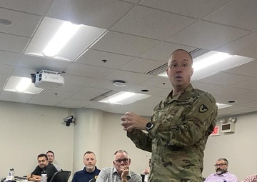 Brig. Gen Ronnie Anderson Jr., JMC’s commander, recognized Dr. Tschopp for sharing his AI and ML knowledge to the RIA and JMC workforce.