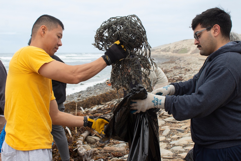 Joint forces remove 1,160 pounds of trash from remote San Nicolas Island beach