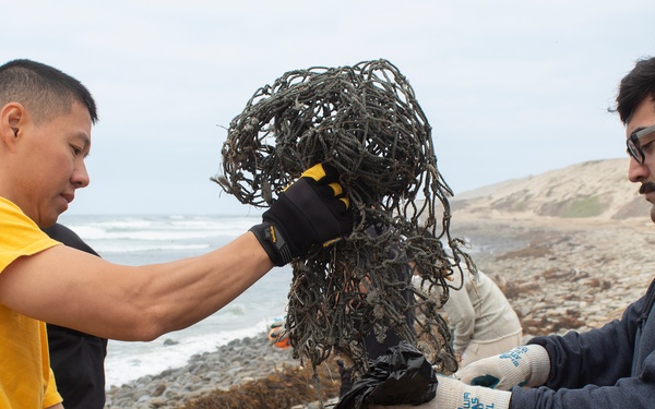 Joint forces remove 1,160 pounds of trash from remote San Nicolas Island beach