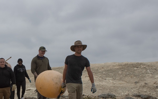 Joint forces remove 1,160 pounds of trash from remote San Nicolas Island beach