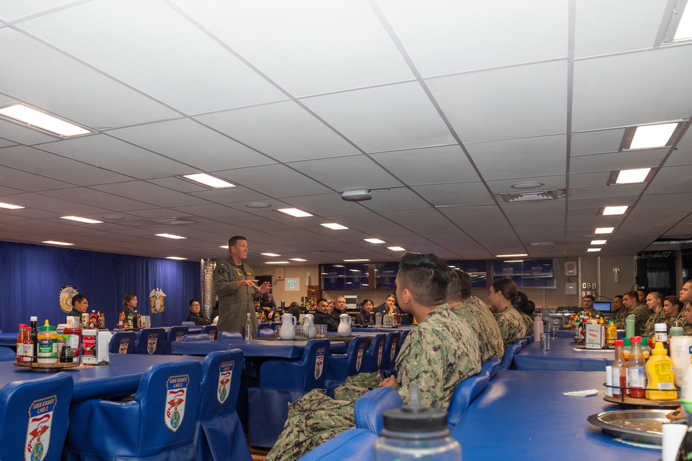 USS Essex hosts BDOC Sailors for a Tour