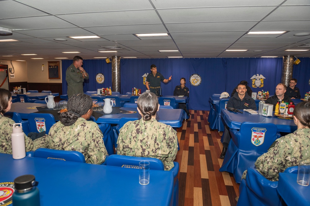 USS Essex hosts BDOC Sailors for a Tour