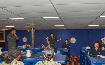 USS Essex hosts BDOC Sailors for a Tour