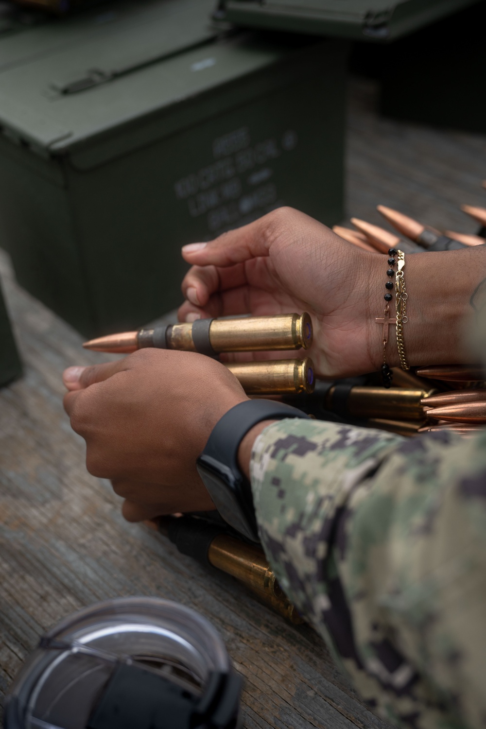 USS Essex Sailors Participate in a Live-Fire Qualification Course