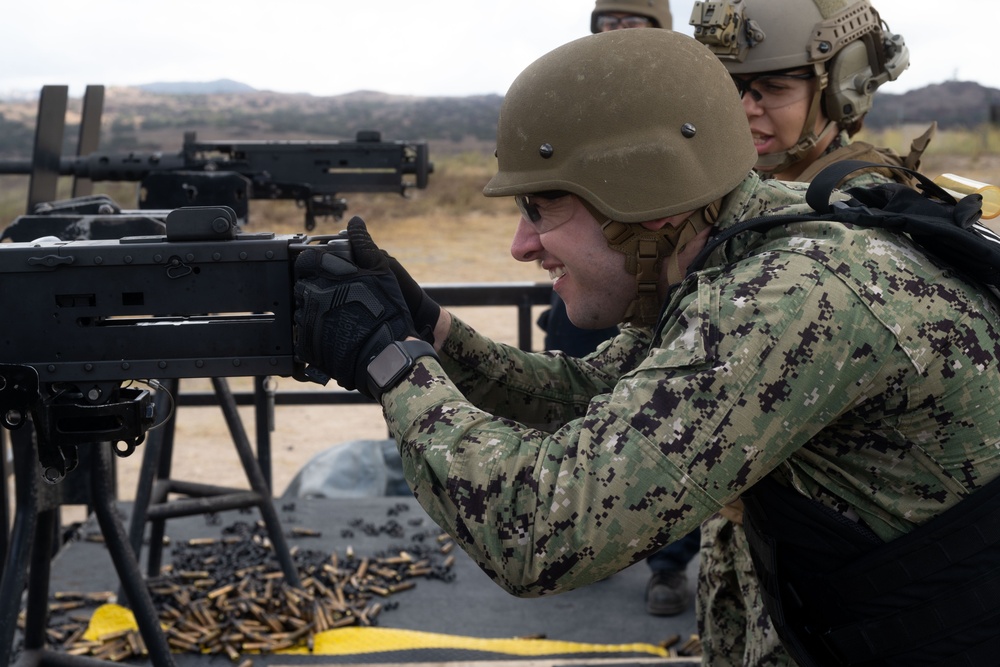 USS Essex Sailors Participate in a Live-Fire Qualification Course