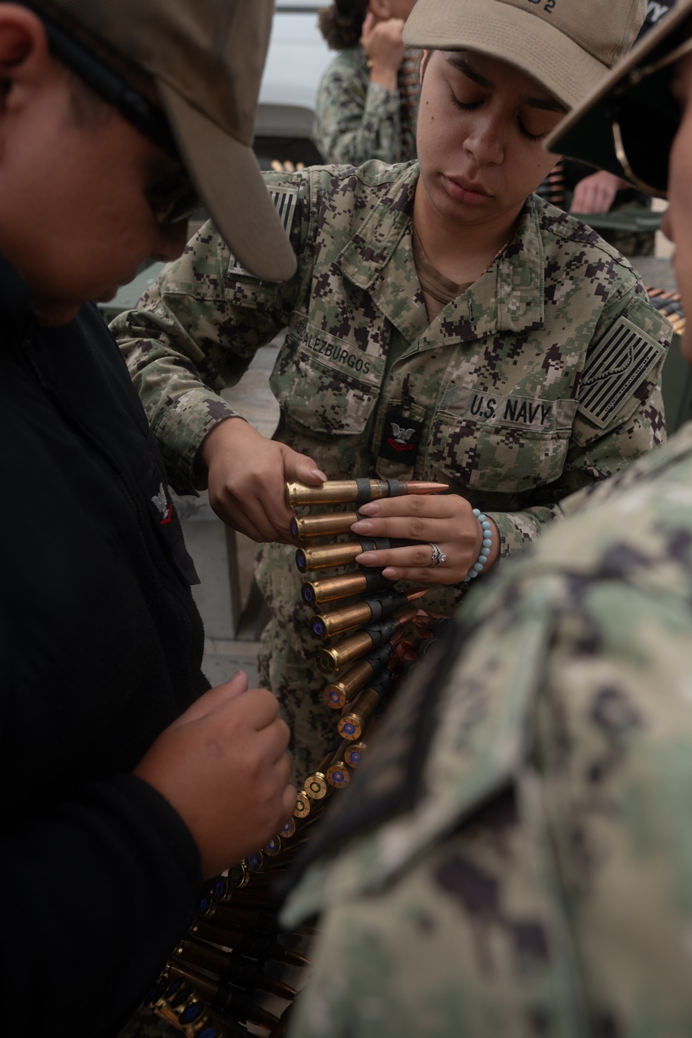 USS Essex Sailors Participate in a Live-Fire Qualification Course