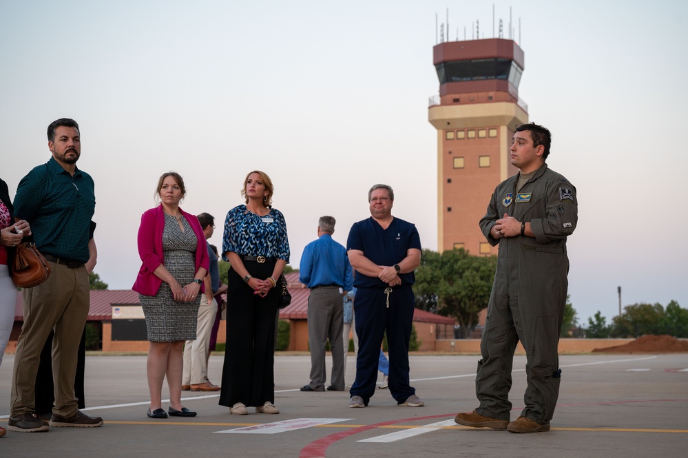 Local Enid Community Health Partners Tour Vance Air Force Base