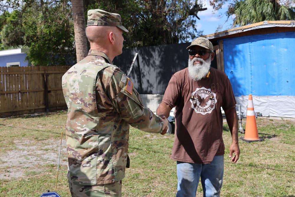 56th Chief of Engineers Lt. Gen. William H. Graham tours Hurricane Milton Emergency Field Office