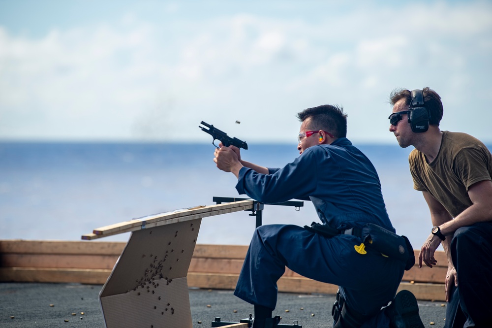 Boxer conducts Small Arms Qualificatio