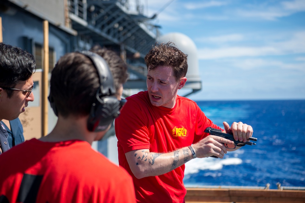 Boxer conducts Small Arms Qualification