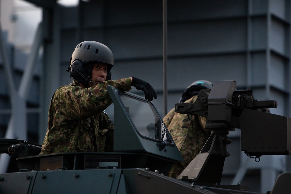 Keen Sword 25: Japan Self-Defense Force Stage Vehicles at MCAS Iwakuni 