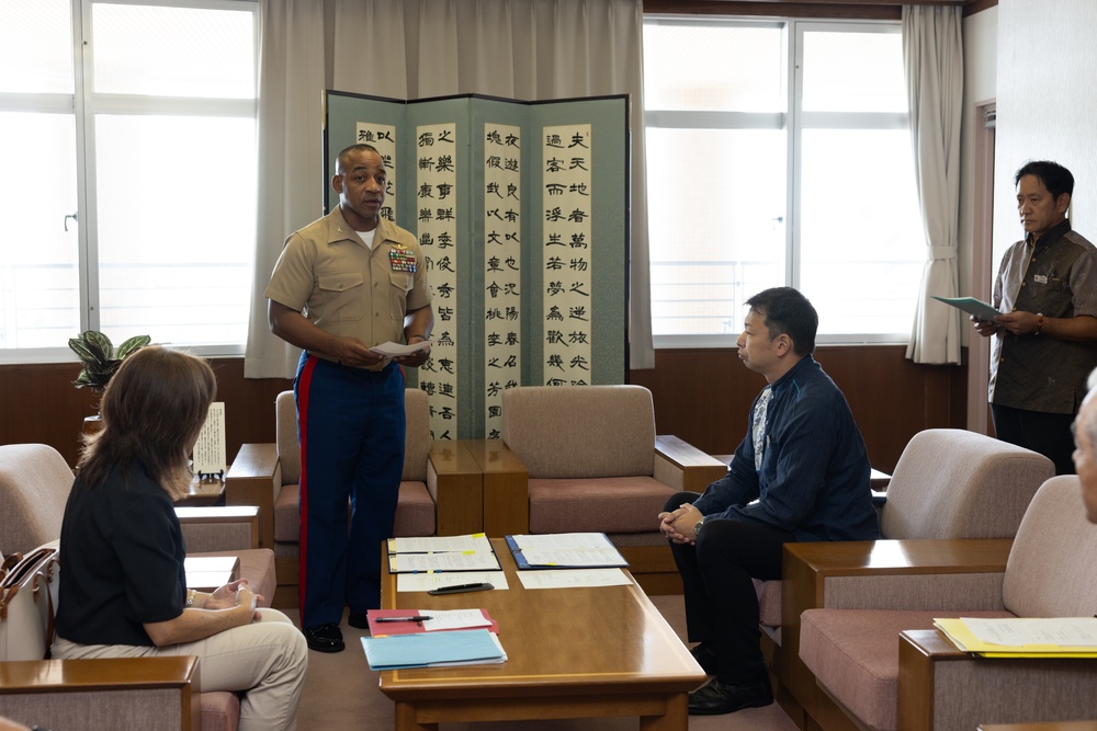 New SOP agreement sign for Chatan Town residents during tsunami evacuation