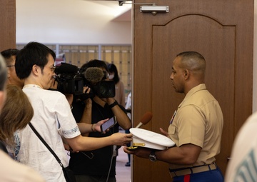 New SOP agreement sign for Chatan Town residents during tsunami evacuation