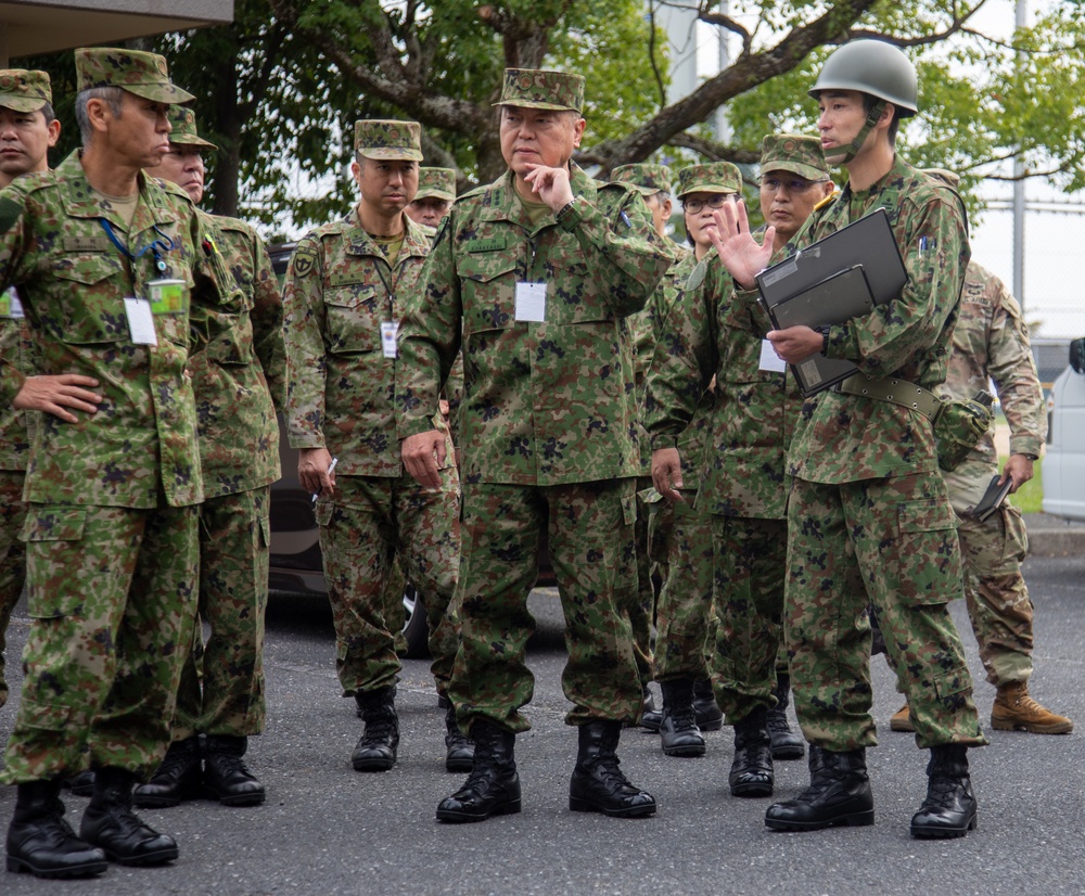 Lt. Gen. Hiroki Kobayashi DV Visit during Keen Sword 25