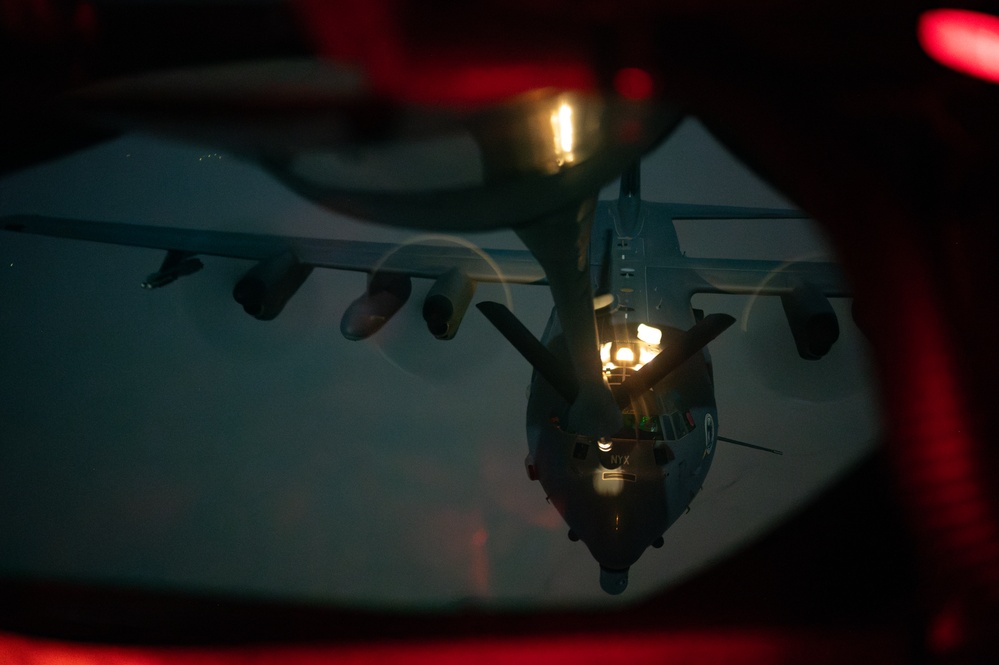 KC-135 refuels aircraft over CENTCOM