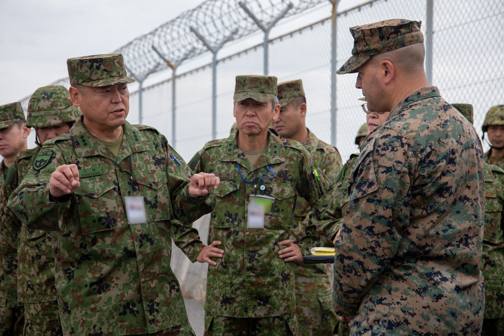 Lt. Gen. Hiroki Kobayashi DV Visit during Keen Sword 25