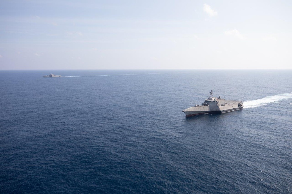 USS Omaha, USS Savannah Conduct Routine Operations in South China Sea