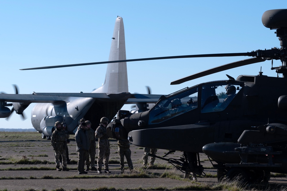 352 SOW &amp; 100th ARW FARP with British Army Apaches