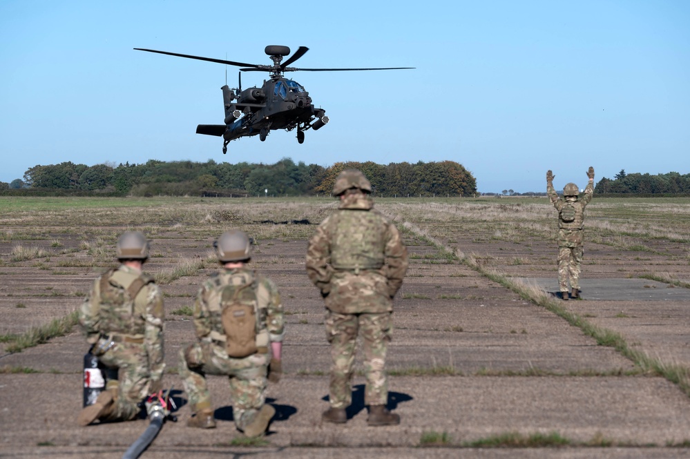 352 SOW &amp; 100th ARW FARP with British Army Apaches